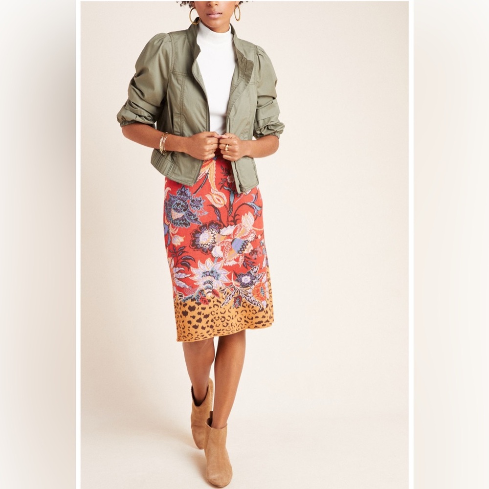Maeve by Anthropologie Delphinia knit pencil skirt